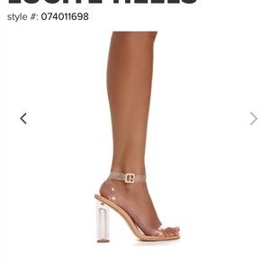 Lucite Block Heel